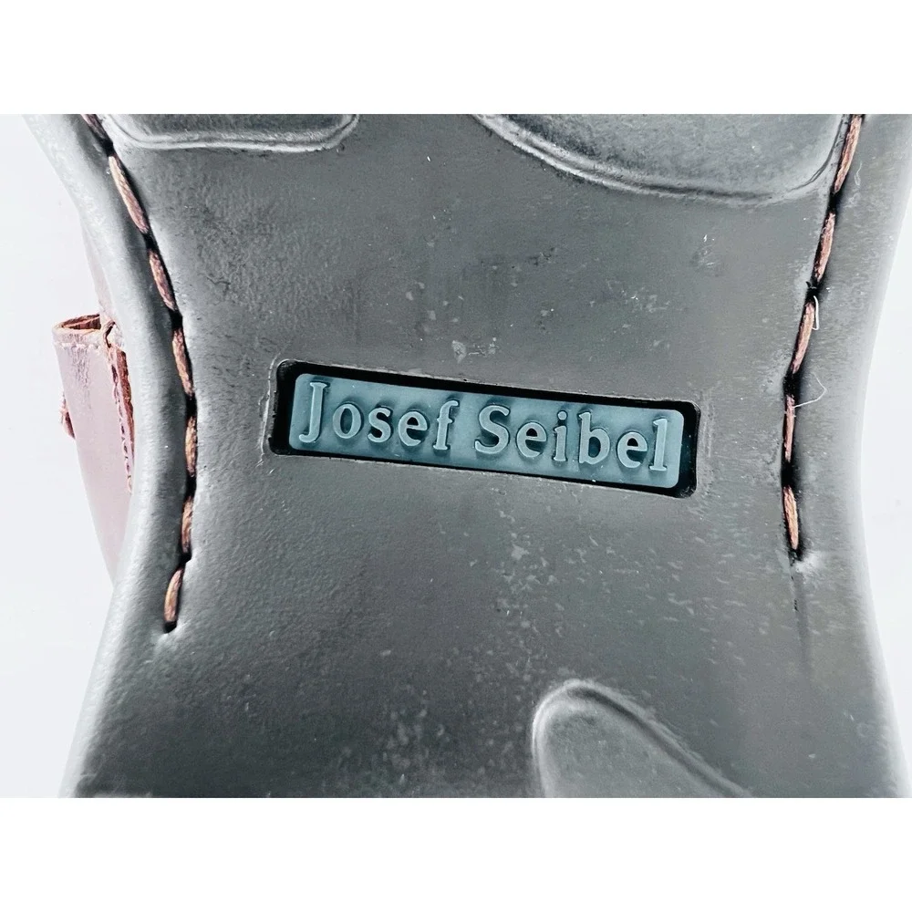Josef Seibel Men's 43 (US 9.5-10) Steven Brown Leather Fisherman-Style Sandals